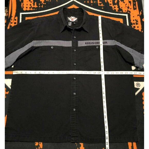 Harley-Davidson Casual Button Down Shirt XL Men, Skull HD, Embroidery Design - Picture 6 of 6